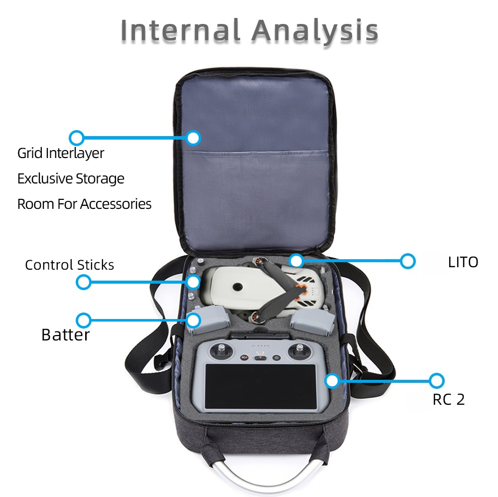 Сумка-органайзер для DJI Lito  – обзор и цена Rc Helicopter Bag
